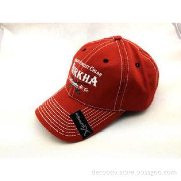 Printing 6 Panel Cotton Baseball Cap with Contrasting Thick